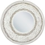 Beliani SOLEDAD - Decoratieve Spiegel-Natuurlijk-Bamboehout