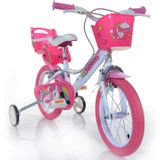 Dino Bikes Kinderfiets Unicorn 16"" roze