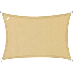 Buitenkado schaduwdoek 4x5m rechthoek zand beige