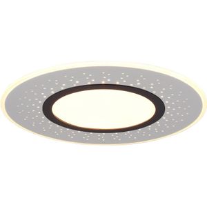 LED Plafondlamp - Plafondverlichting - Trion Virsa - 44W - Aanpasbare Kleur - Dimbaar - Afstandsbediening - Rond - Mat