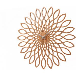 Karlsson wandklok Sunflower 60 cm MDF bruin