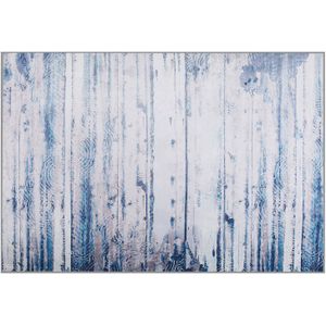 DALLICA - Laagpolig vloerkleed - Grijs - 140 x 200 cm - Polyester
