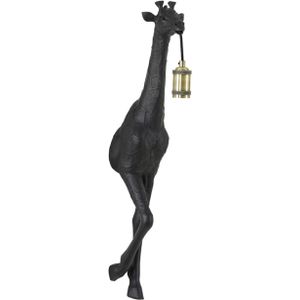 Light & Living Wandlamp Giraffe - 190cm - Mat Zwart