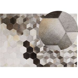 Beliani SASON - Patchwork-Beige-Koeienhuid leer