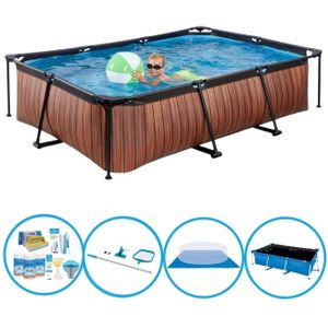 EXIT Zwembad Timber Style - Frame Pool 300x200x65 cm - Zwembad Deal