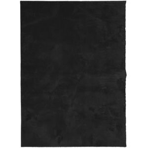 vidaXL-Vloerkleed-HUARTE-laagpolig-zacht-wasbaar-160x230-cm-zwart