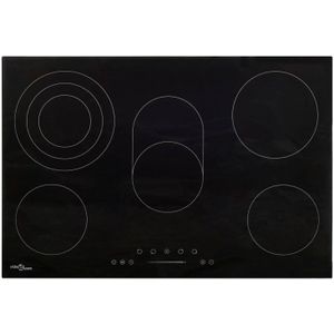 vidaXL Keramische kookplaat 5 kookzones aanraakbediening 8500 W 90 cm