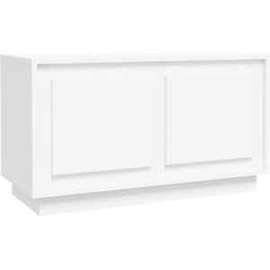 The Living Store Tv-meubel Wit 80 x 35 x 45 cm Duurzaam Hout