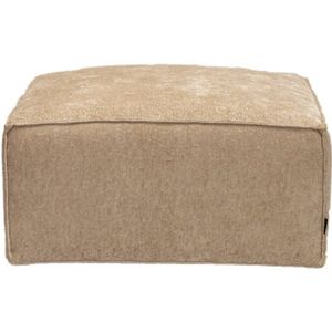 Bronx71® Hocker Memphis Wit/Beige Stof Chenille