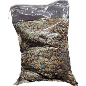 Grootverpakking gekleurde confetti 25 kg - Confetti