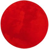 vidaXL-Vloerkleed-HUARTE-laagpolig-zacht-wasbaar-Ø-200-cm-rood