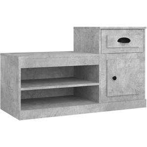 vidaXL-Schoenenkast-100x42x60-cm-bewerkt-hout-betongrijs