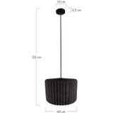 DKNC - Hanglamp Evansville - 45x45x33cm - Zwart