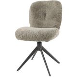 Hoyz Collection - Stoel Comfort Draaibaar. 2 Stuks - Boucle Taupe