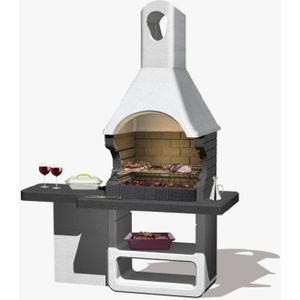 Sarom Fuoco - Betonnen Barbecue - Ulisse- Houtskool -170 X 64 X 232 Cm