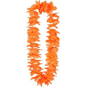 Pakket met 100 stuks Oranje Krans Hawaii Oranje Feestartikelen Feestkleding EK/WK Voetbal
