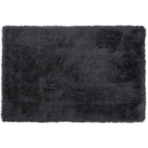 CIDE - Shaggy vloerkleed - Zwart - 140 x 200 cm - Polyester
