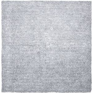 DEMRE - Shaggy vloerkleed - Grijs gemêleerd - 200x200 cm - Polyester