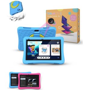 KidWorld Kindertablet Blauw 4GB RAM + 64GB Geheugen Extra Groot 10 Inch Beeldscherm Android 13 Tablet Kinderen