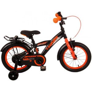 Volare Thombike Kinderfiets - 14 inch - Zwart Oranje