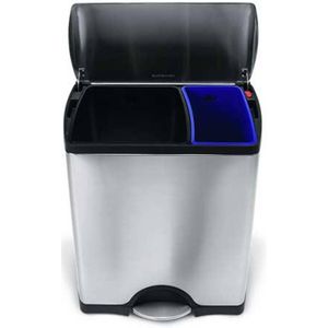 Afvalemmer classic deluxe gft, 30 + 16 liter - simplehuman