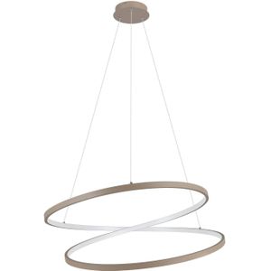 EGLO Ruotale Hanglamp - LED - Ø 70 cm - Zandkleur/Beige/Wit