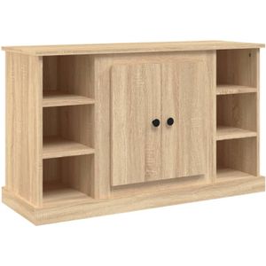 The Living Store Dressoir Sonoma Eiken - 100x35.5x60 cm - Duurzaam hout - Praktische deur