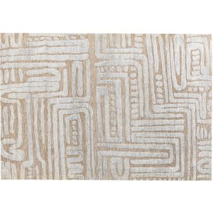 MANDAI - Vloerkleed - Beige - 160 x 230 cm - Polyester