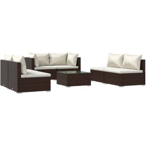 The Living Store Loungeset - trendy - Tuinmeubelen - 70x70x60.5 - Stevig frame