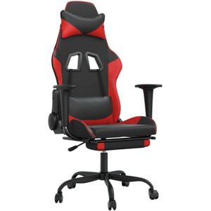 vidaXL-Massage-gamestoel-met-voetensteun-kunstleer-zwart-en-rood