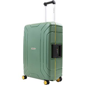 CarryOn Steward TSA Grote Reiskoffer - Trolley 75cm - vaste sloten - Groen