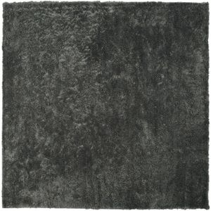 EVREN - Shaggy vloerkleed - Donkergrijs - 200 x 200 cm - Polyester
