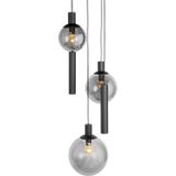 Steinhauer hanglamp Bollique - zwart - metaal - 60 cm - GU10 fitting - 3800ZW