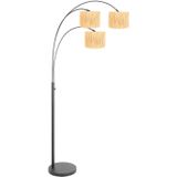 Steinhauer vloerlamp Sparkled light - zwart - metaal - 3830ZW