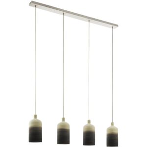 EGLO Azbarren Hanglamp - E27 - 119.5 cm - Beige/Grijs