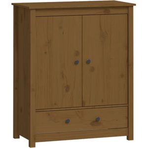 The Living Store Houten Kast - Massief Grenenhout - Dressoir - 83 x 41.5 x 100 cm - Voldoende opbergruimte