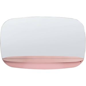 Beliani DOSNON - Wandspiegel-Roze-Glas