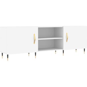VidaXL TV-meubel 150x30x50 cm - Bewerkt Hout - Wit