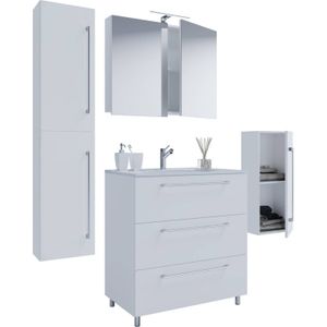 Schubo badkamer 60 cm, spiegelkast, wit.