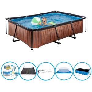 EXIT Zwembad Timber Style - Frame Pool 300x200x65 cm - Zwembad Combi Deal