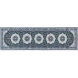 GEDIZ - Loper tapijt - Blauw - 60 x 200 cm - Polyester