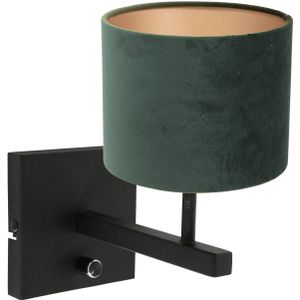 Steinhauer Stang wandlamp groen kapdiameter: 20 cm metaal