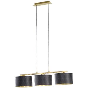 EGLO design Dolorita - Hanglamp - 3 Lichts - Messing - Zwart, Goud
