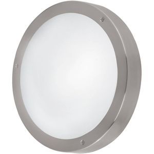 EGLO Vento 1 - Buitenverlichting - Wand/Plafondlamp - LED - RVS - Wit