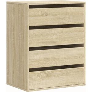 vidaXL Ladekast 60x41x76 cm bewerkt hout sonoma eikenkleurig