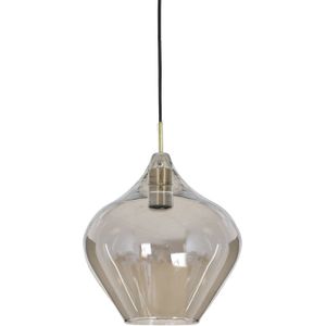 Light&living Hanglamp Ø27x29,5 cm RAKEL antiek brons+smoke