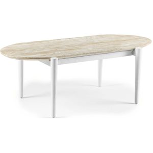 Milan ovale salontafel 120x60cm naturel