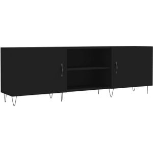 The Living Store Televisiekast - - Tv-meubel - 150 x 30 x 50 cm - Zwart