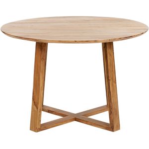 Beliani BARNES - Eettafel-Lichte houtkleur-Acaciahout