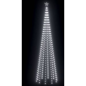vidaXL Kegelkerstboom 752 koudwitte LED's 160x500 cm